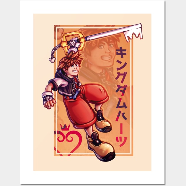 Sora - Kingdom Hearts Wall Art by Verethor